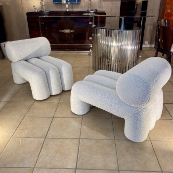 paire de fauteuils Design...
