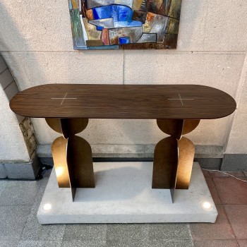 console design en bois...