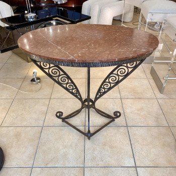Petite console ovale en fer... 2