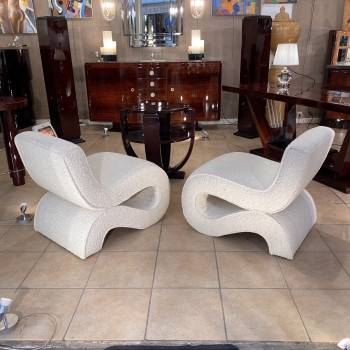 paire de fauteuils design...